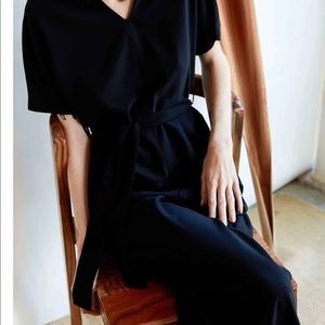 Oak and Fort Black Jumpsuit - Small